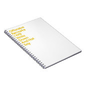 Carnet Remarques Offensantes Je Ne Dirai Pas (Côté Droit)