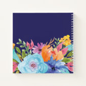 Carnet Remarques visuelles | Bouquet floral aquarelle (Dos)