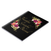 Carnet Remerciements à la bienheureuse foi chrétienne des (Côté gauche)