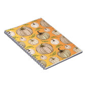 Carnet Remerciements remerciant citrouille patch automne (Côté Droit)