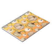 Carnet Remerciements remerciant citrouille patch automne (Côté gauche)