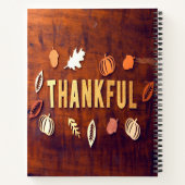 Carnet Remerciements Thanksgiving Fall Leaves Citrouille (Dos)