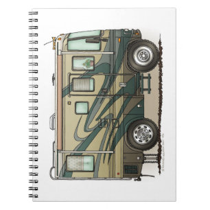 Carnet Remorque mignonne de voyage de campeur de
