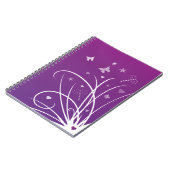 Carnet Remous pourpre et rose de papillon (Côté gauche)