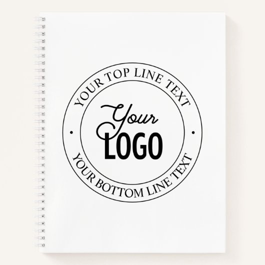 Carnet Remplacement facile de logo et texte personnalisab (Devant)