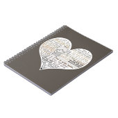 Carnet Remplis ton cœur - Brun foncé (Côté gauche)