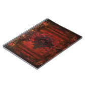 Carnet Renaissance gothique Rouge Faux Cuir Ancien Tome (Côté gauche)