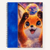 Carnet Renard avec une planète (Devant)