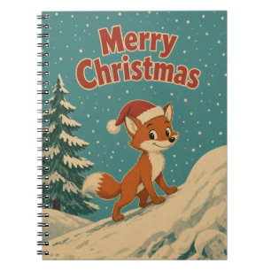 Carnet Renard Banque de Neige Animal Noël