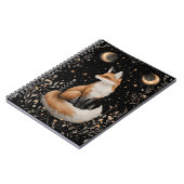 Carnet Renard céleste mystique et fleurs (Côté gauche)