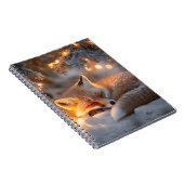Carnet Renard couché sous Branches neigeuses (Côté Droit)