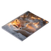 Carnet Renard couché sous Branches neigeuses (Côté gauche)