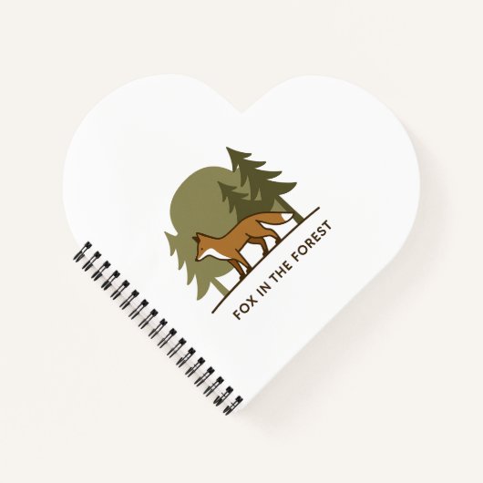Carnet Renard dans la forêt (Devant)