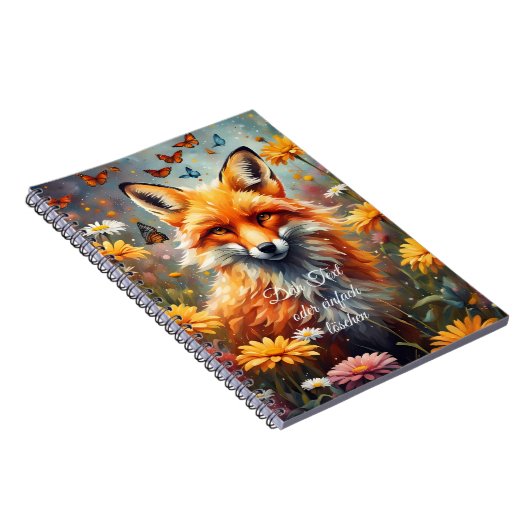 Carnet Renard dans la prairie (Côté Droit)