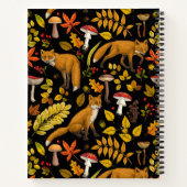 Carnet Renard d'automne sur noir (Dos)