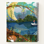 Carnet Renard de la rivière forestière illustré pour les  (Dos)