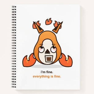 Carnet Renard Drôle Je vais Bien Tout Va Bien Café Chaos
