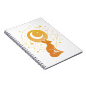 Carnet Renard du désert céleste - Lune et étoiles Cosmiqu (Côté Droit)