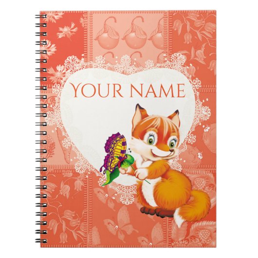 Carnet renard et papillon (Devant)