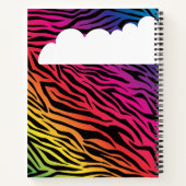 Carnet Renard funky coloré arc-en-ciel (Dos)