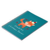 Carnet Renard orange à Santa Hat Plans de Noël Customisés (Côté gauche)