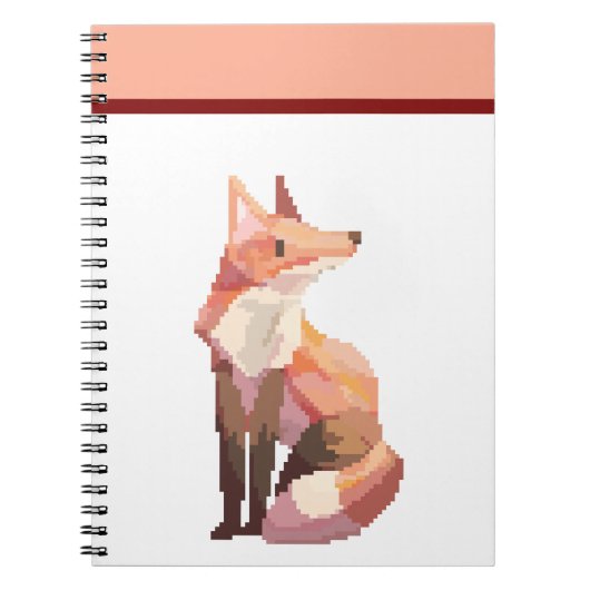 Carnet Renard, pixelart, Pixel Art (Devant)