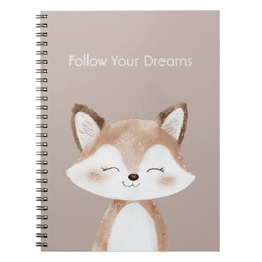 Carnet Renard Suivez Vos Rêves (Devant)