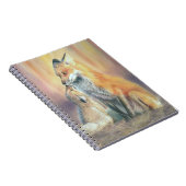 Carnet Renard. Une mère renarde et son renardeau (Côté Droit)