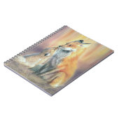 Carnet Renard. Une mère renarde et son renardeau (Côté gauche)