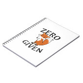 Carnet Renard zéro donné (Côté gauche)