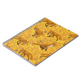 Carnet Renards et papillons sur orange (Côté gauche)