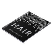 Carnet Rendez-vous chic élégant de cheveux de diamant (Côté gauche)