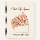 Carnet Rendez-vous de manucure au Salon de Beauté Élégant (Devant)