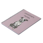 Carnet Rendu se reposant de brun et blanc de pitbull (Côté gauche)