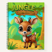 Carnet Renne Faon Unique Animal Cerf Graphique Biche 🦌 (Devant)