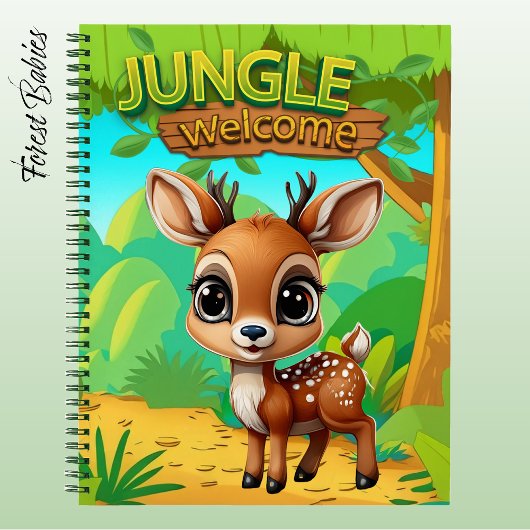 Carnet Renne Faon Unique Animal Cerf Graphique Biche 🦌