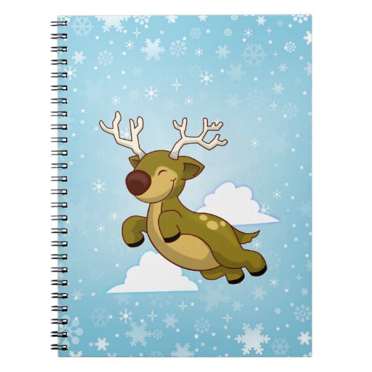 Carnet Renne volant de Noël (Devant)