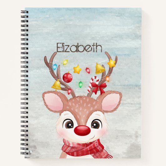 Carnet Rennes de Noël adorables (Devant)