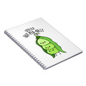 Carnet Répandre Hap-pois-ness Pois Mignons Jeu de Mots (Côté Droit)