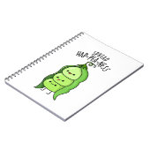 Carnet Répandre le Bonheur Pois Mignons Jeu de Mots (Côté gauche)