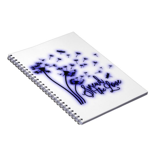 Carnet Répandre Les Dandelions Amoureux et les libellules (Côté Droit)