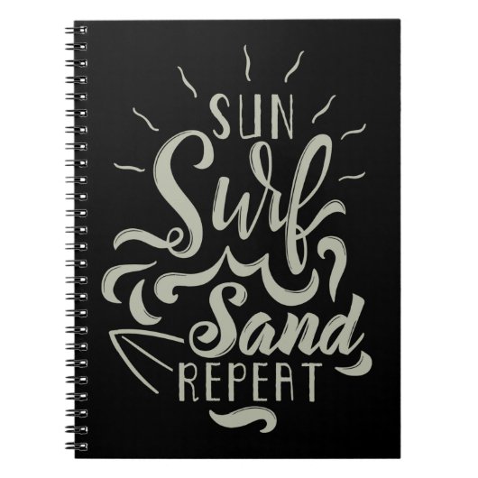 Carnet Répétition du sable Surf Sun (Devant)