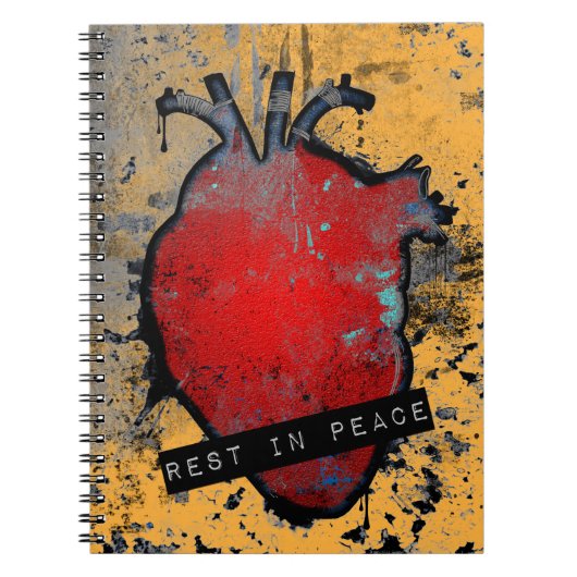 Carnet repos en paix emo coeur (Devant)