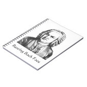 Carnet Repose Bach Face Compositeur de musique classique (Côté gauche)