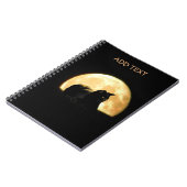 Carnet Repose du chat noir contre la Pleine lune (Côté gauche)