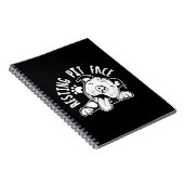 Carnet Repose Pit Face Drôle Chien Pitbull Mème (Côté Droit)