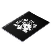 Carnet Repose Pit Face Drôle Chien Pitbull Mème (Côté gauche)