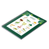 Carnet Reptiles Éducation scolaire Apprentissage (Côté gauche)