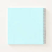 Carnet Requin bleu mignon personnalisé (Dos)
