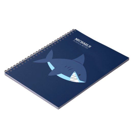 Carnet Requin bleu souriant (Côté gauche)